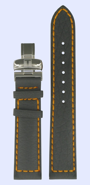 Tissot T Navigator 3000 20mm Grey Orange Band Strap with Clasp