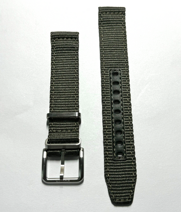 Bulova Hack 96A259 18mm Green Military Nylon Watch Band Strap - WATCHBAND EXPERT