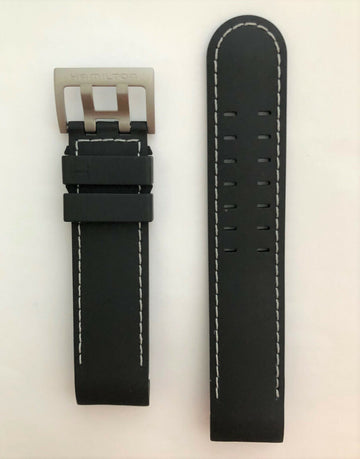 Hamilton Khaki Frogman H777160 / H777460 Black Rubber Band - WATCHBAND EXPERT