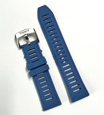 Tissot T Touch Connect T153420A Blue Rubber Band Strap - WATCHBAND EXPERT