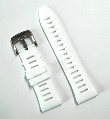Tissot T Touch Connect T153420A White Rubber Band Strap - WATCHBAND EXPERT