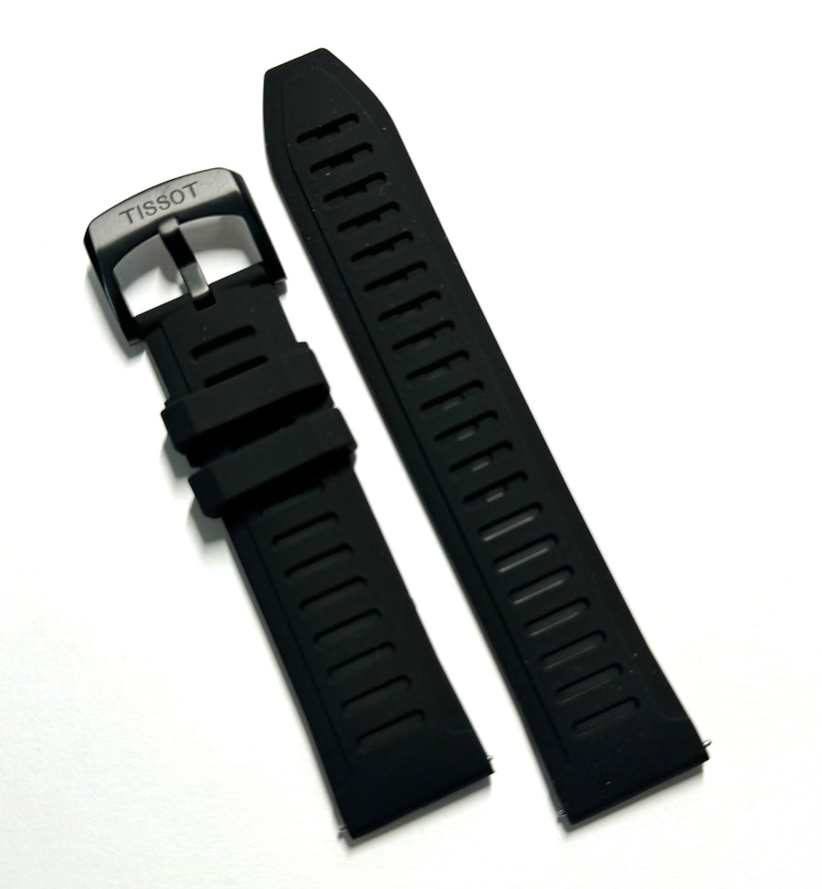 Tissot T Touch Connect T153420A Black Rubber Band Strap - WATCHBAND EXPERT