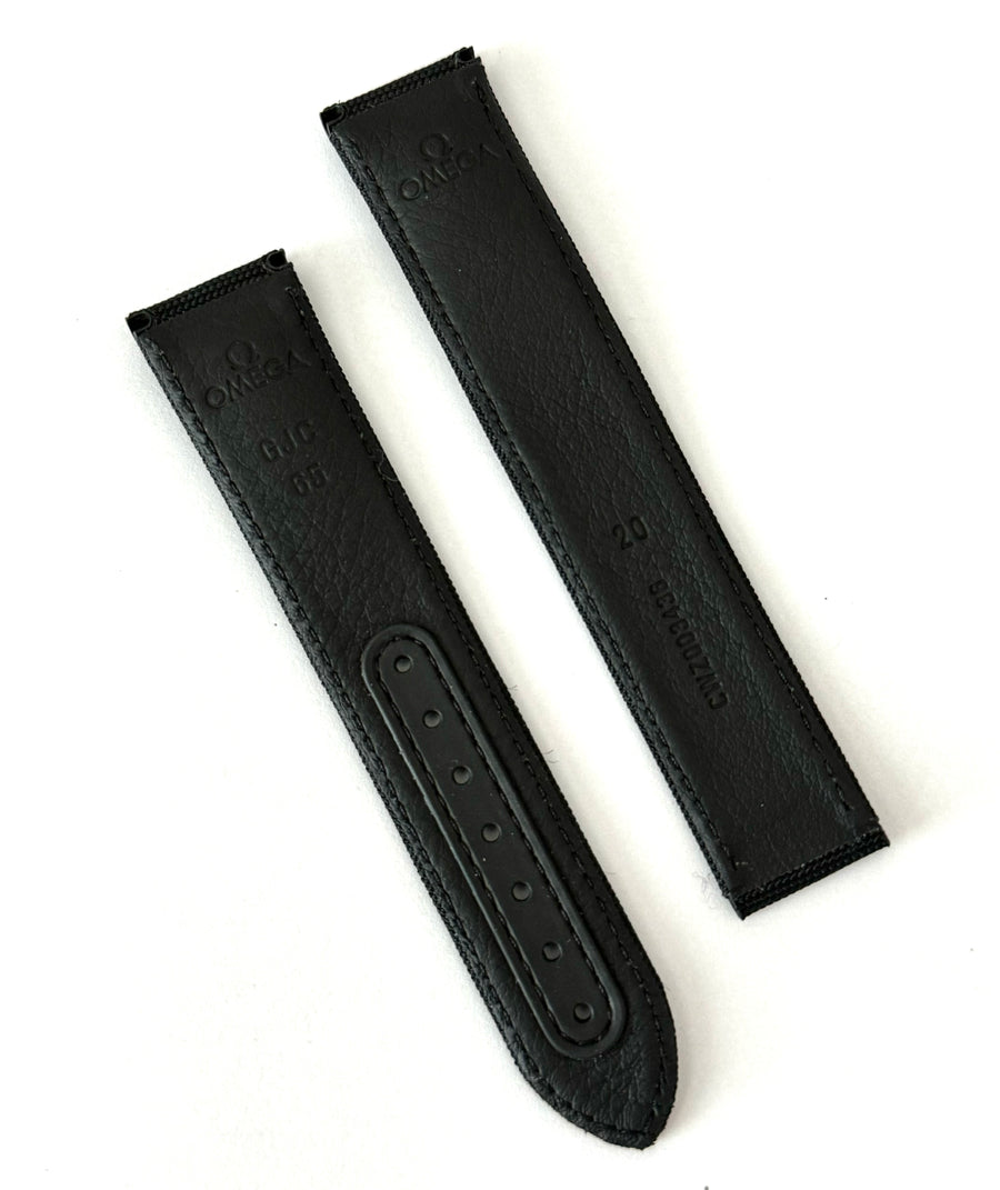 Omega Speedmaster 20mm Black Cloth Fabric Band Strap CWZ003436 - WATCHBAND EXPERT