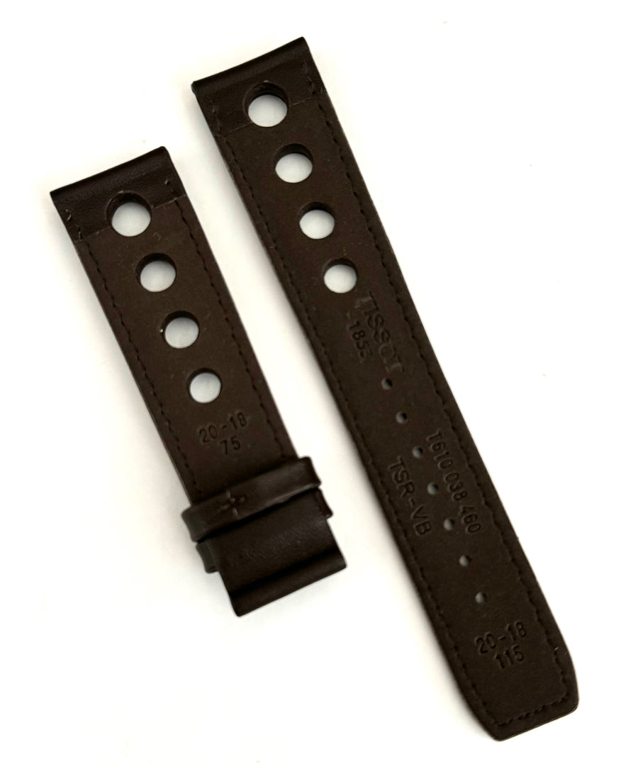 Tissot PRS516 20mm T100417A / T100430A Brown Leather Band Strap