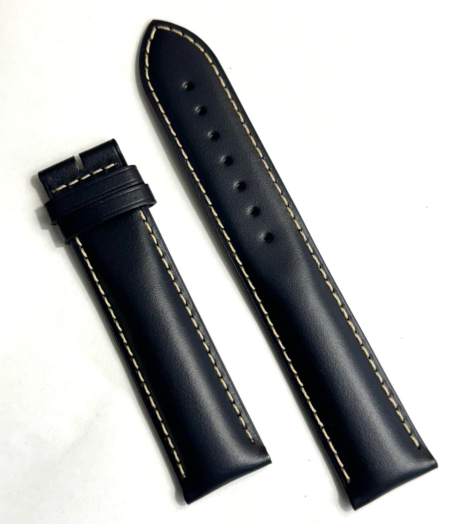 Longines 21mm (Longer 85mm x 125mm) Blue Leather Band Strap