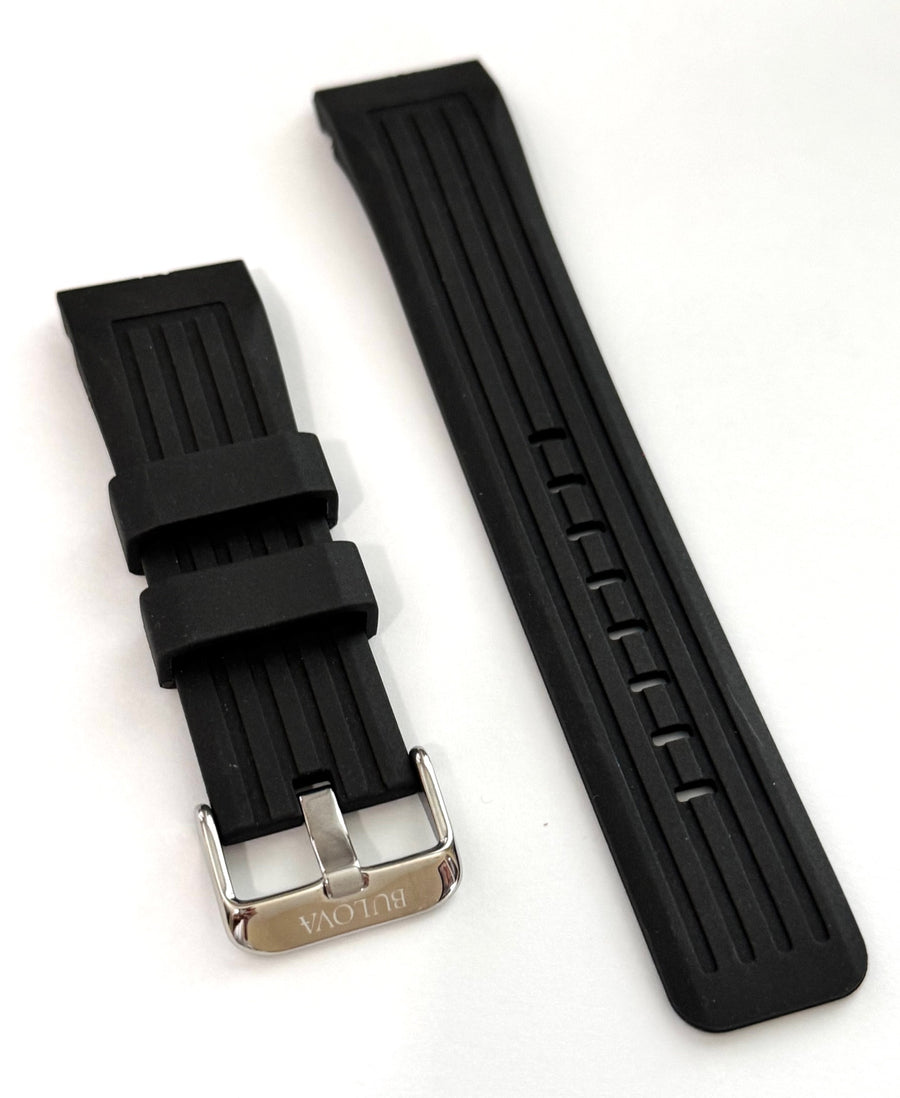 Bulova Precisionist 98B172 Black Rubber Band Strap