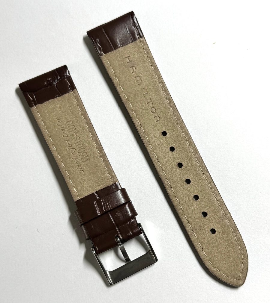 Hamilton Linwood 20mm Brown Leather Band Strap