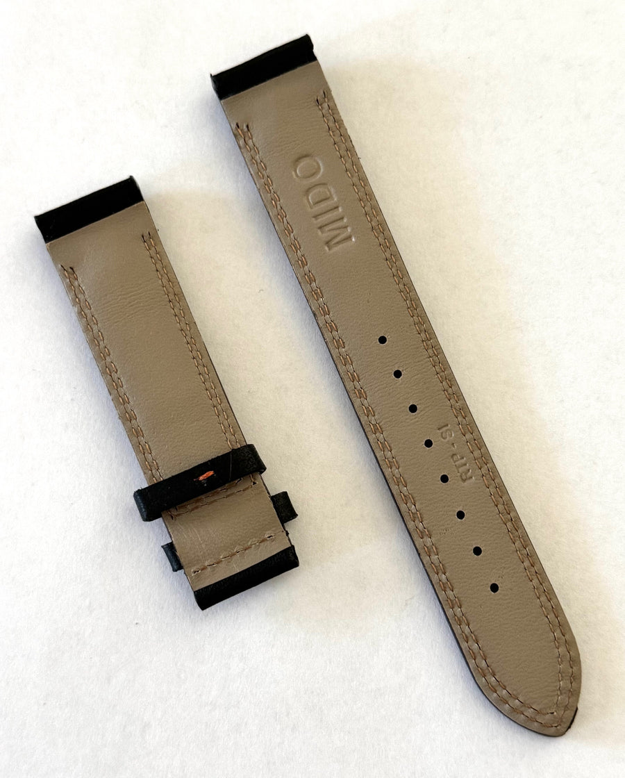 MIDO Ocean Star Model 4735 Black Leather Watch Band