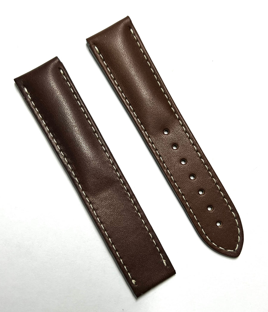 Omega Speedmaster 20mm brown leather band strap cuz006728 - WATCHBAND EXPERT