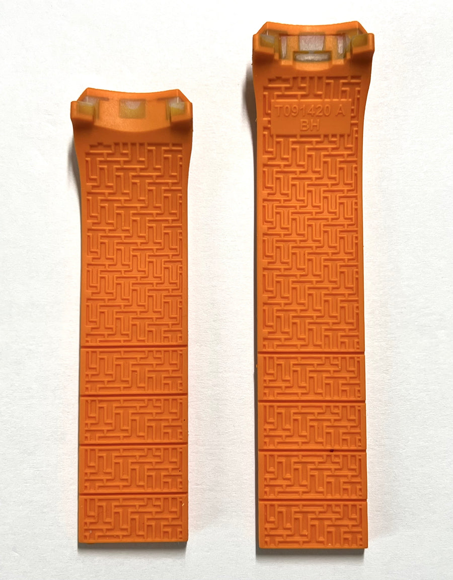 Tissot T Touch Expert Solar T091420A orange rubber band starp - WATCHBAND EXPERT