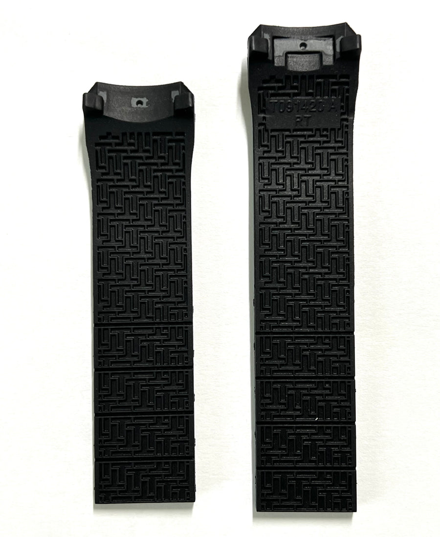 Tissot T Touch Expert Solar T091420A black rubber band strap - WATCHBAND EXPERT