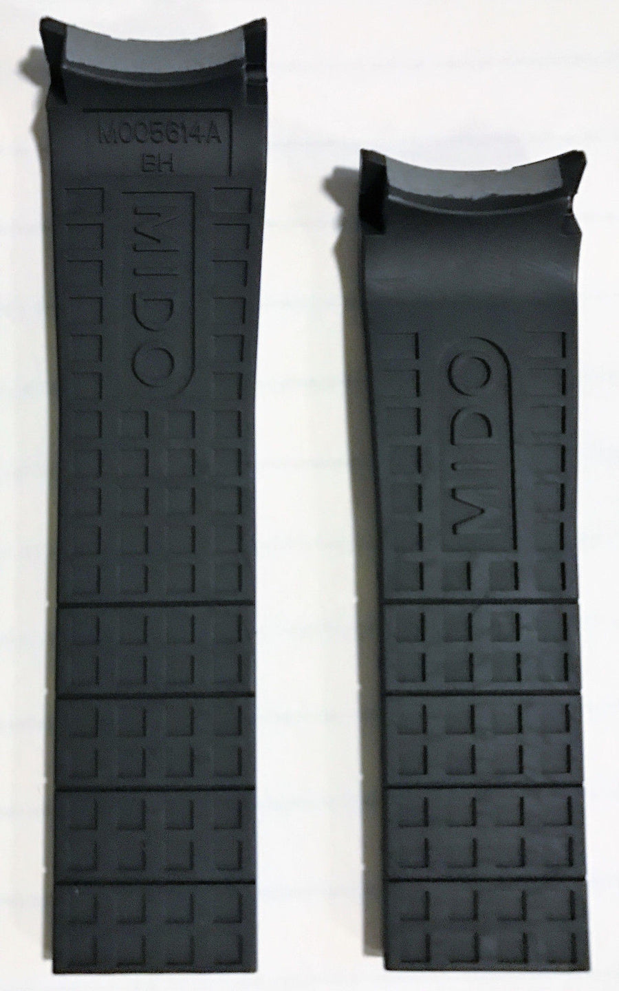 MIDO Multifort Black Rubber 23mm Band Strap for Model: M005614A - WATCHBAND EXPERT