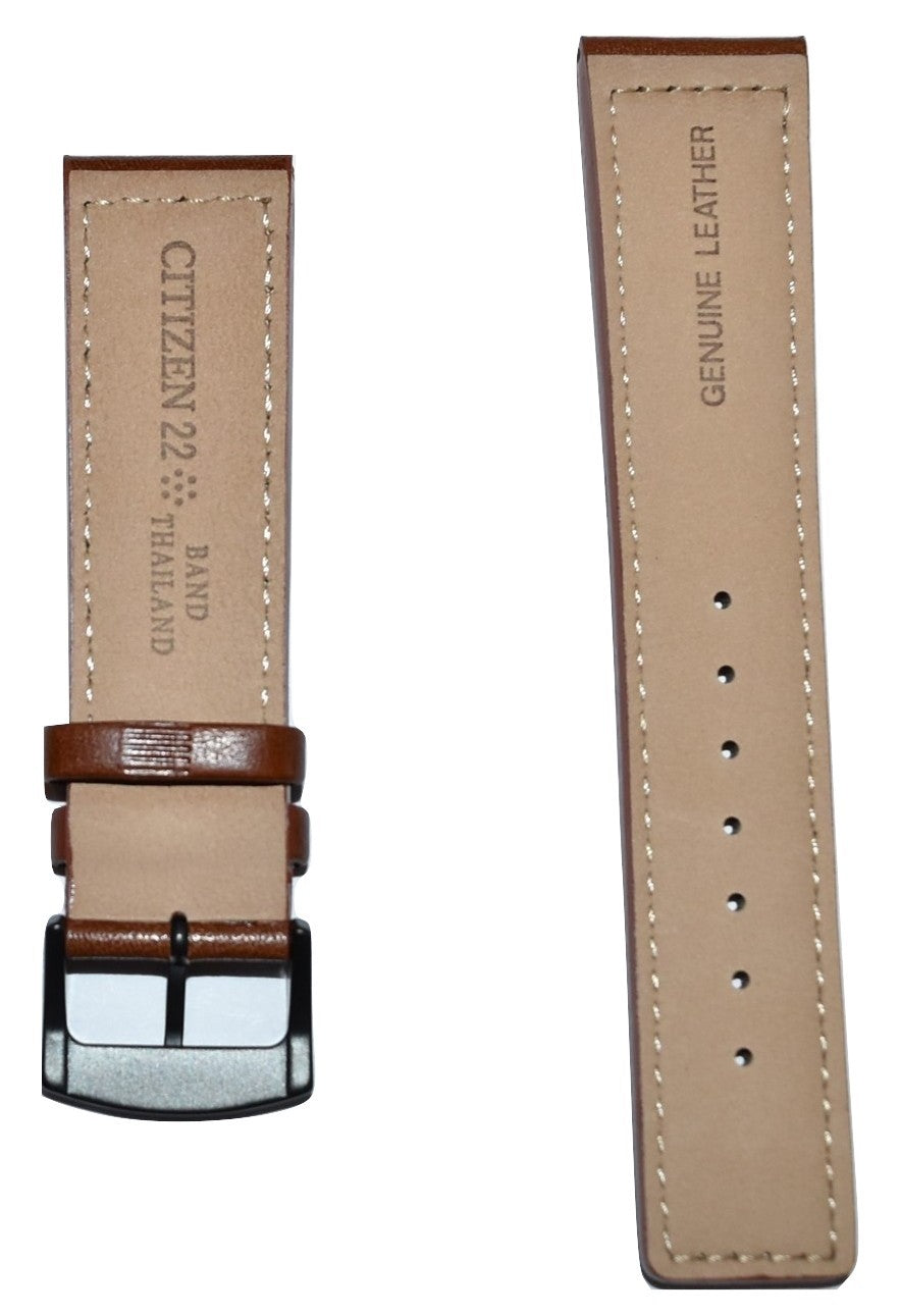 Citizen Men's Strap Model BM8475-26E Brown Leather Strap Watch Band - WATCHBAND EXPERT