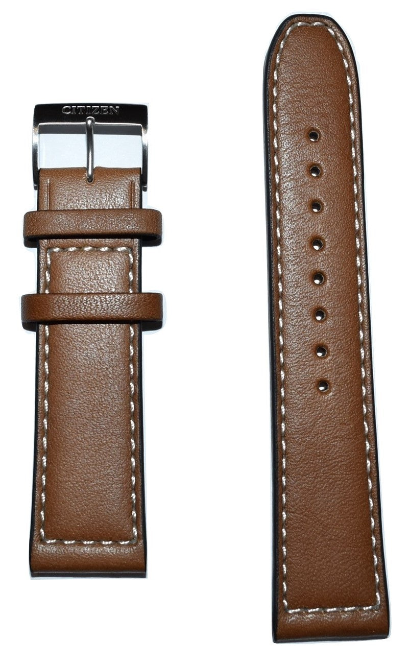 Citizen Avion AW1361-10H Brown Leather 22mm Watch Band - WATCHBAND EXPERT