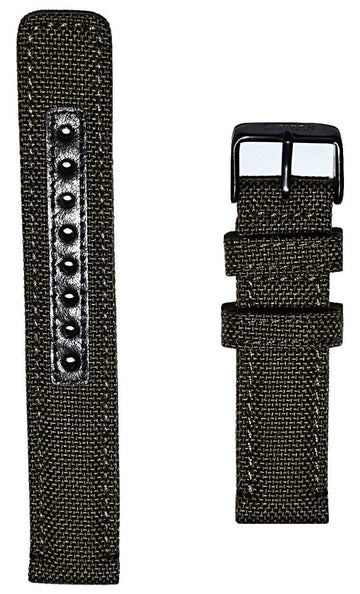 Citizen Chandler Military BU2055-16E Green Canvas 22mm Watch Band - WATCHBAND EXPERT