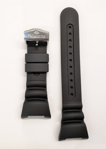 Citizen Aqualand JV0000-01E Black Rubber Band Strap - WATCHBAND EXPERT