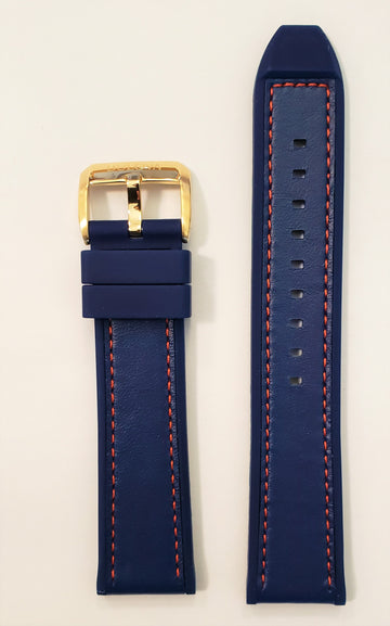 Bulova Marine Star 97B168 Blue Rubber 22mm Watch Band - WATCHBAND EXPERT