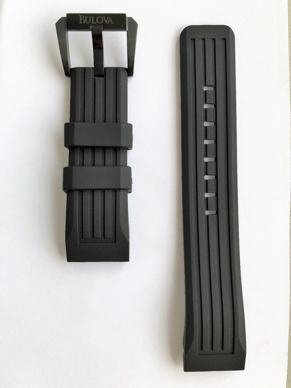 Bulova Precisionist 98B142 Black Rubber Watch Band