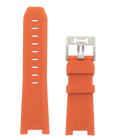 Hamilton Khaki Navy SUB H78615985 Orange Rubber Band - WATCHBAND EXPERT