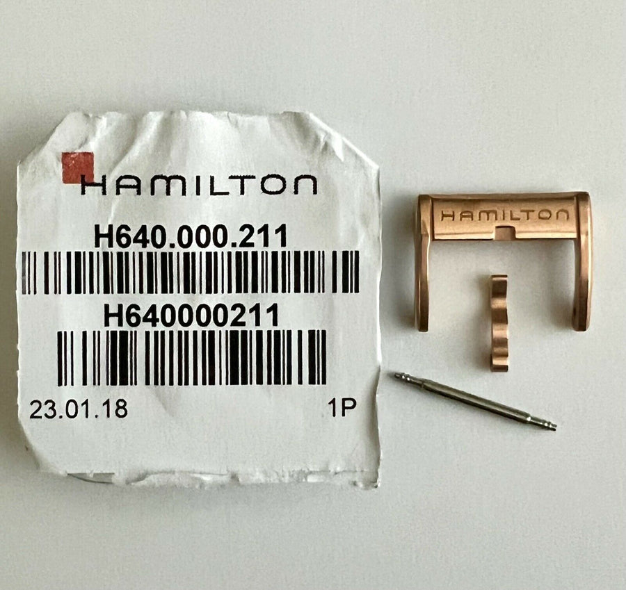 Hamilton 16mm Rose Gold Watch Clasp Buckle - WATCHBAND EXPERT