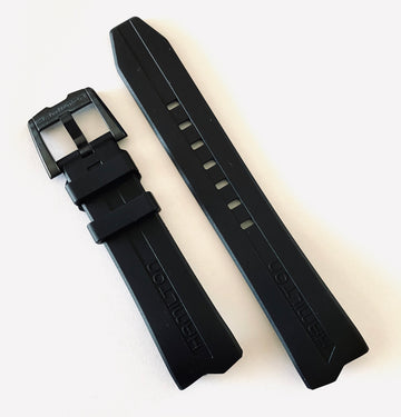 Hamilton Ventura H245850 Black Rubber Watch Band Strap - WATCHBAND EXPERT