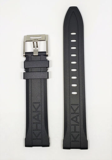 Hamilton Khaki Scuba 20mm Black Rubber Watch Band H823150 - WATCHBAND EXPERT