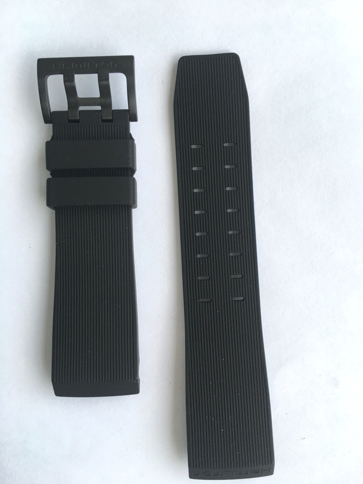 Hamilton BelowZero H785750 / H785850 Black Rubber Watch Band