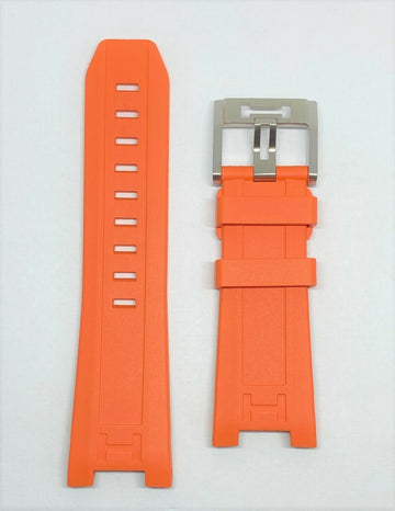 Hamilton Khaki Navy SUB H787160 Orange Rubber Watch Band - WATCHBAND EXPERT