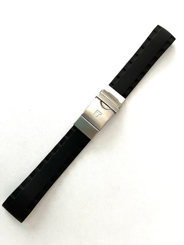 Tissot Sea Touch T026420A Black Rubber Strap Watch Band - WATCHBAND EXPERT