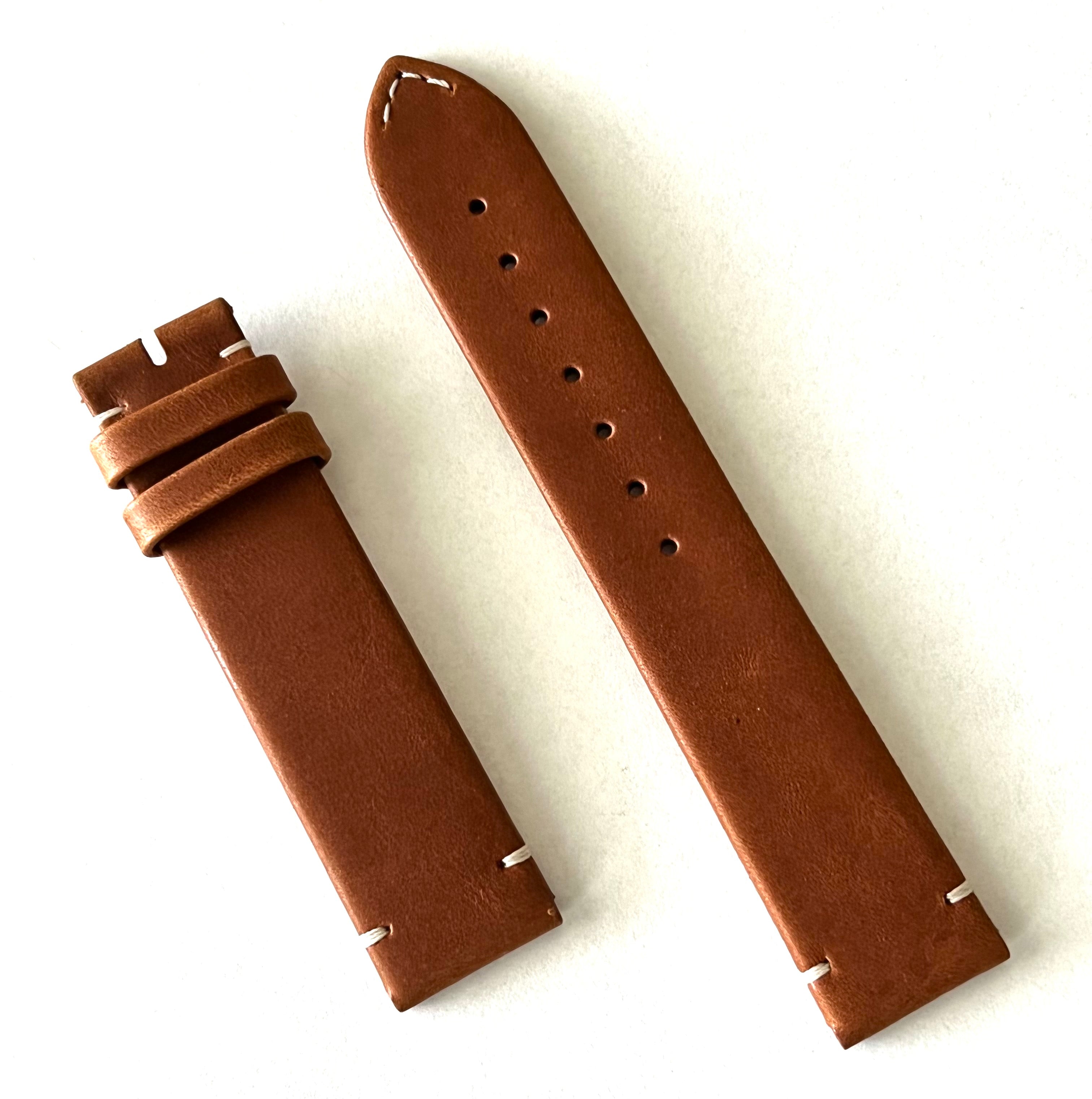 Longines 19mm Brown Leather Band Strap W.B.E