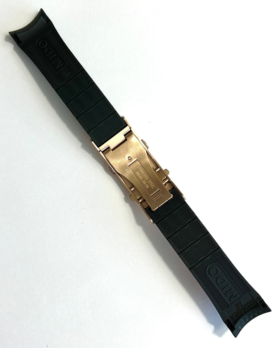 MIDO Ocean Star M026430A Black Rubber Band Strap - WATCHBAND EXPERT