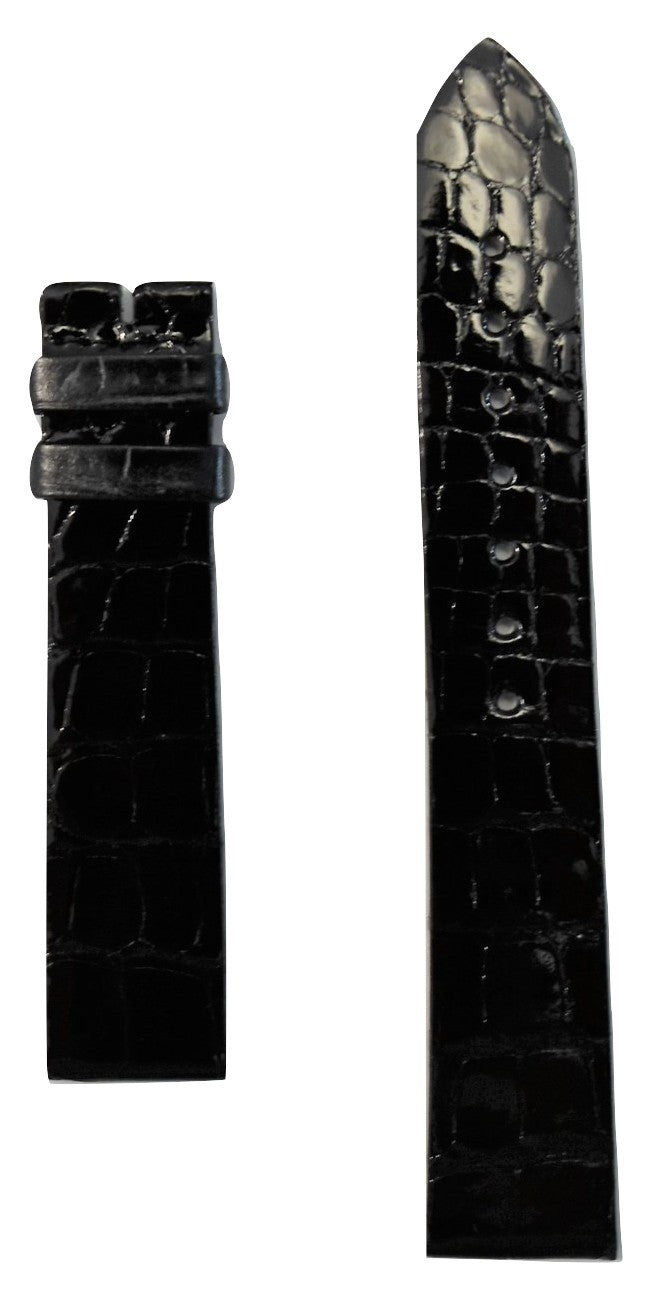 Longines 18mm Black Alligator Leather Watch Band L682111473 W.B.E