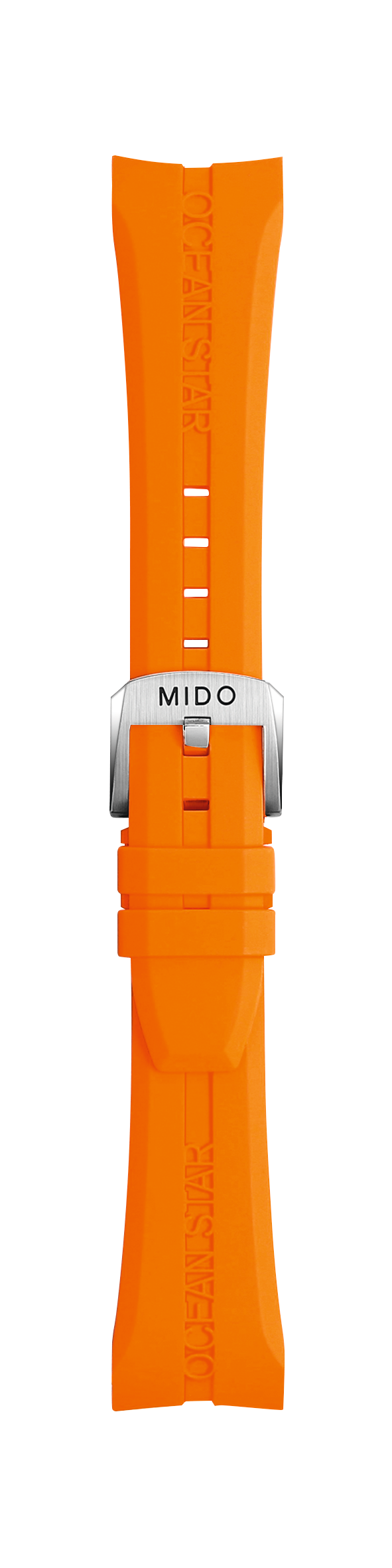 MIDO Ocean Star M011417A / M011430A Orange Rubber Watch Band - WATCHBAND EXPERT