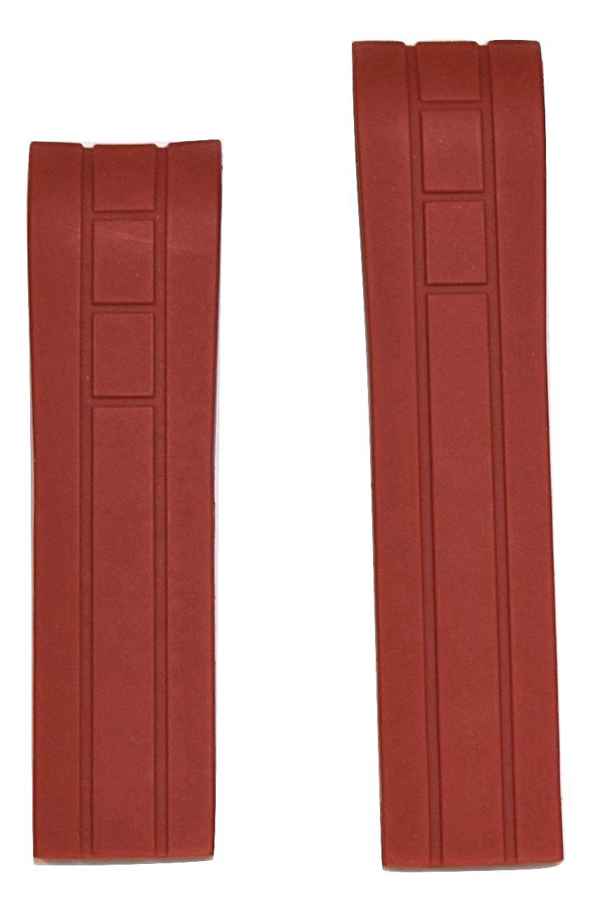 MIDO Multifort 22mm Red Rubber Band Strap for Model: M005929A - WATCHBAND EXPERT