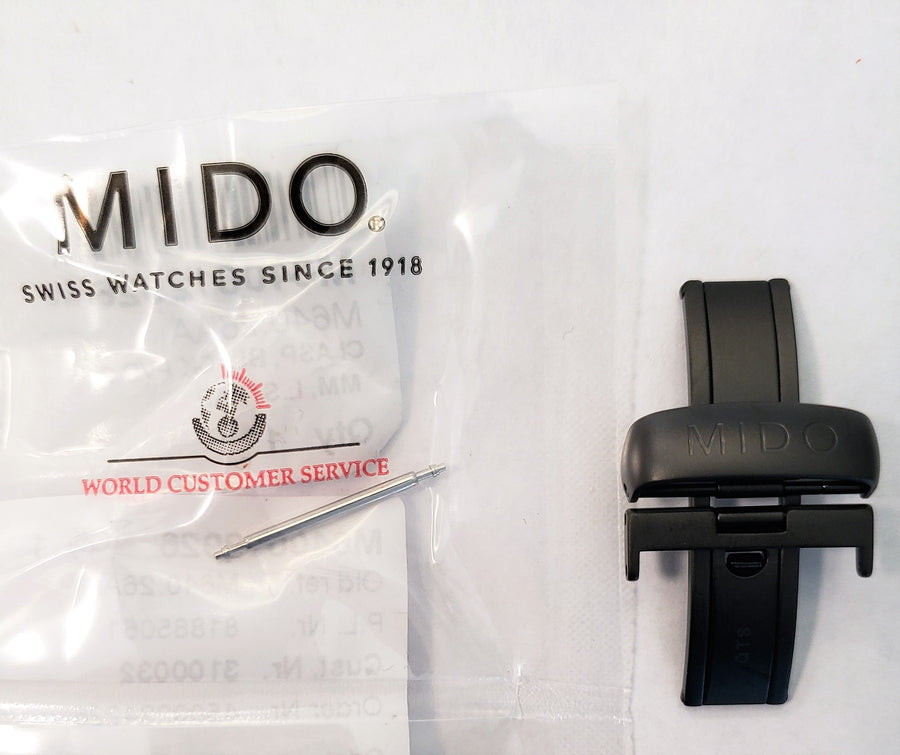 MIDO Multifort M640.26AA Black PVD Clasp Buckle - WATCHBAND EXPERT