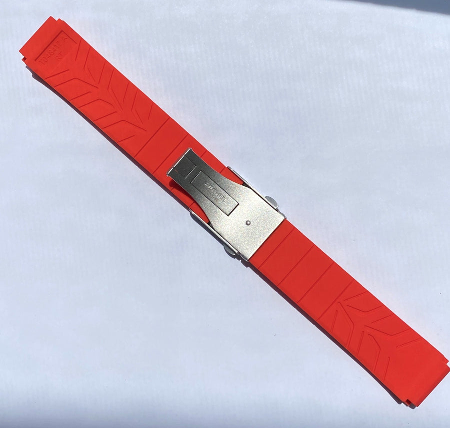 Tissot T-Race T048417A Red Rubber Watch Band Strap - WATCHBAND EXPERT