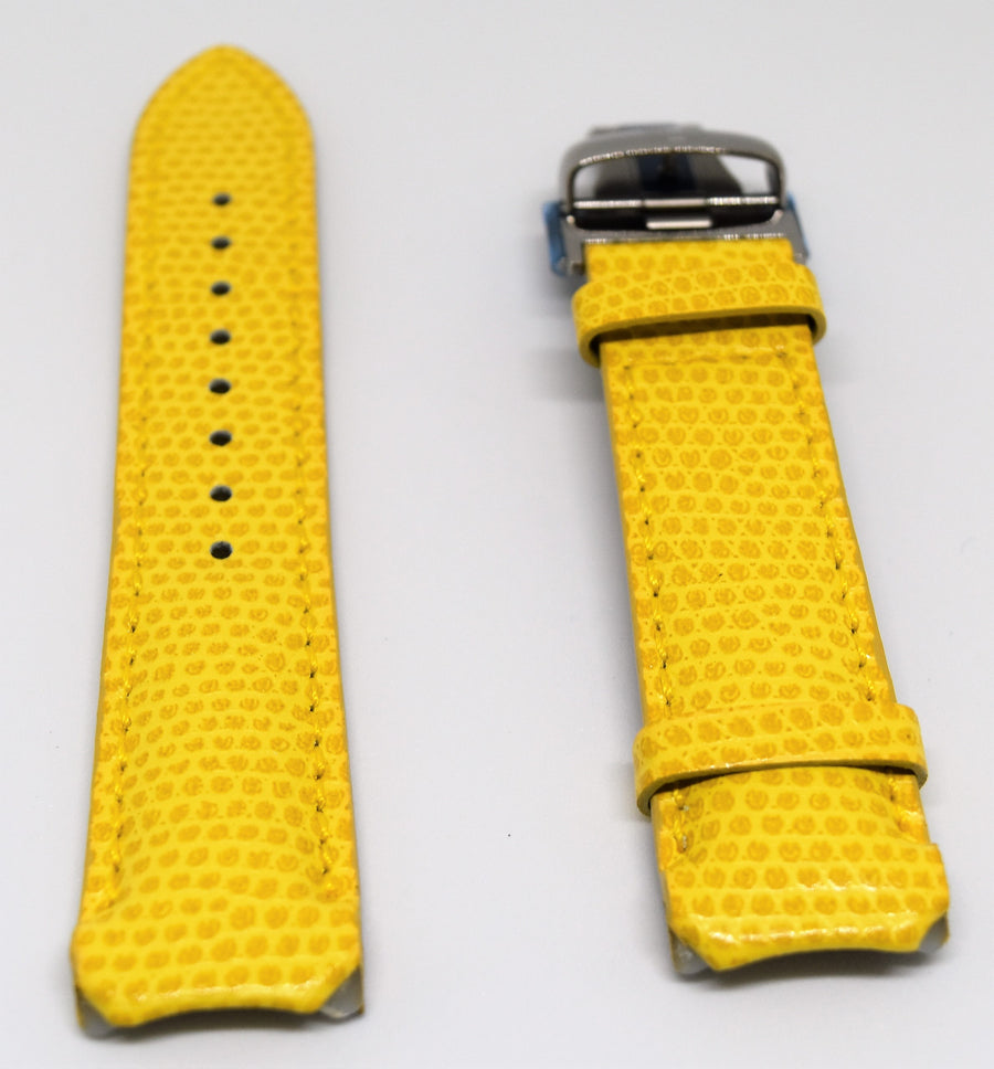 t touch-yellow-leather-band