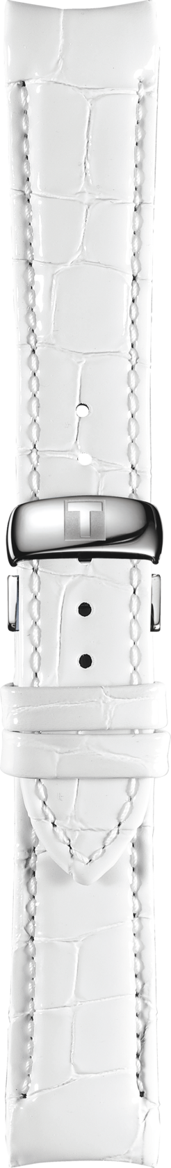 Tissot Couturier T035210A White Leather 18mm Band Strap - WATCHBAND EXPERT