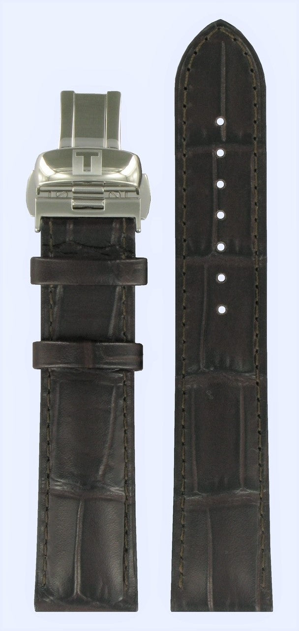 Tissot T Touch T083420A 20mm Brown Leather Band with Clasp W.B.E