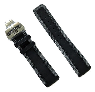 Tissot T-Touch Expert SOLAR Black Leather Band Strap with Buckle - WATCHBAND EXPERT