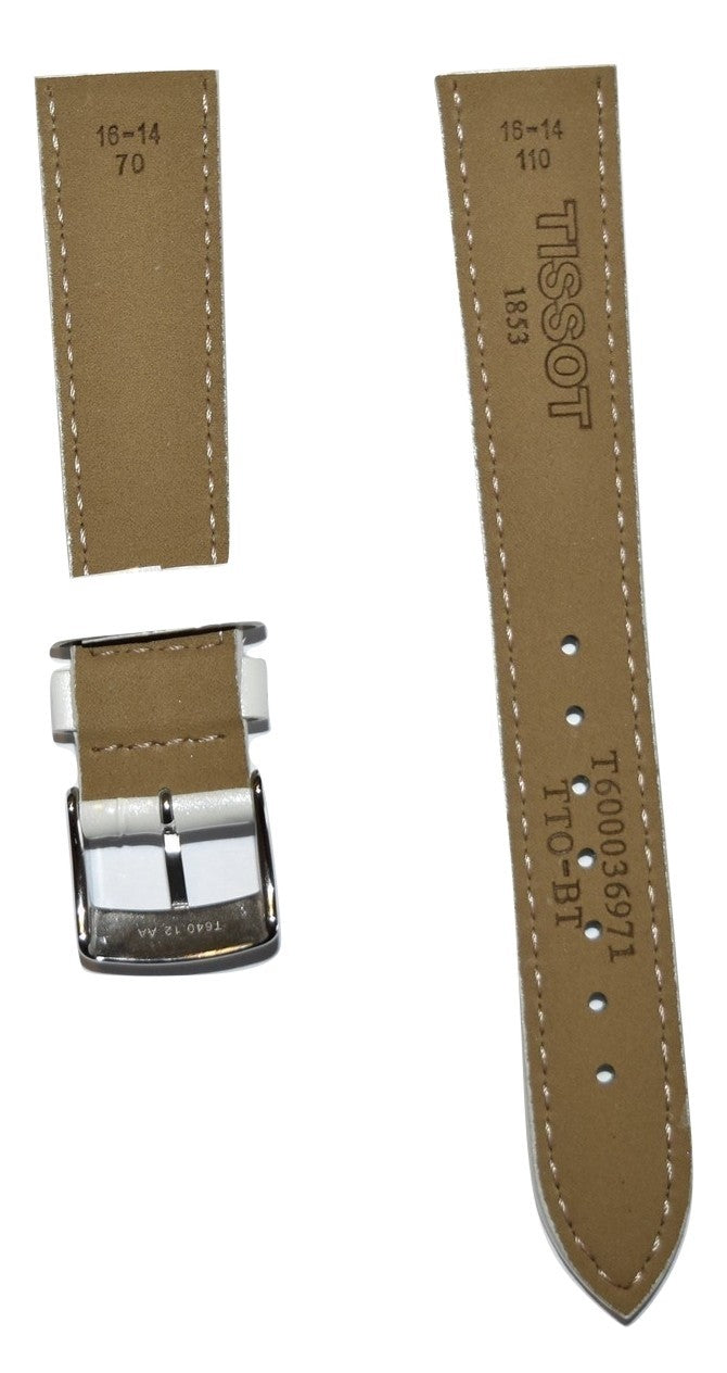 Tissot PR 100 White Patent Leather Strap