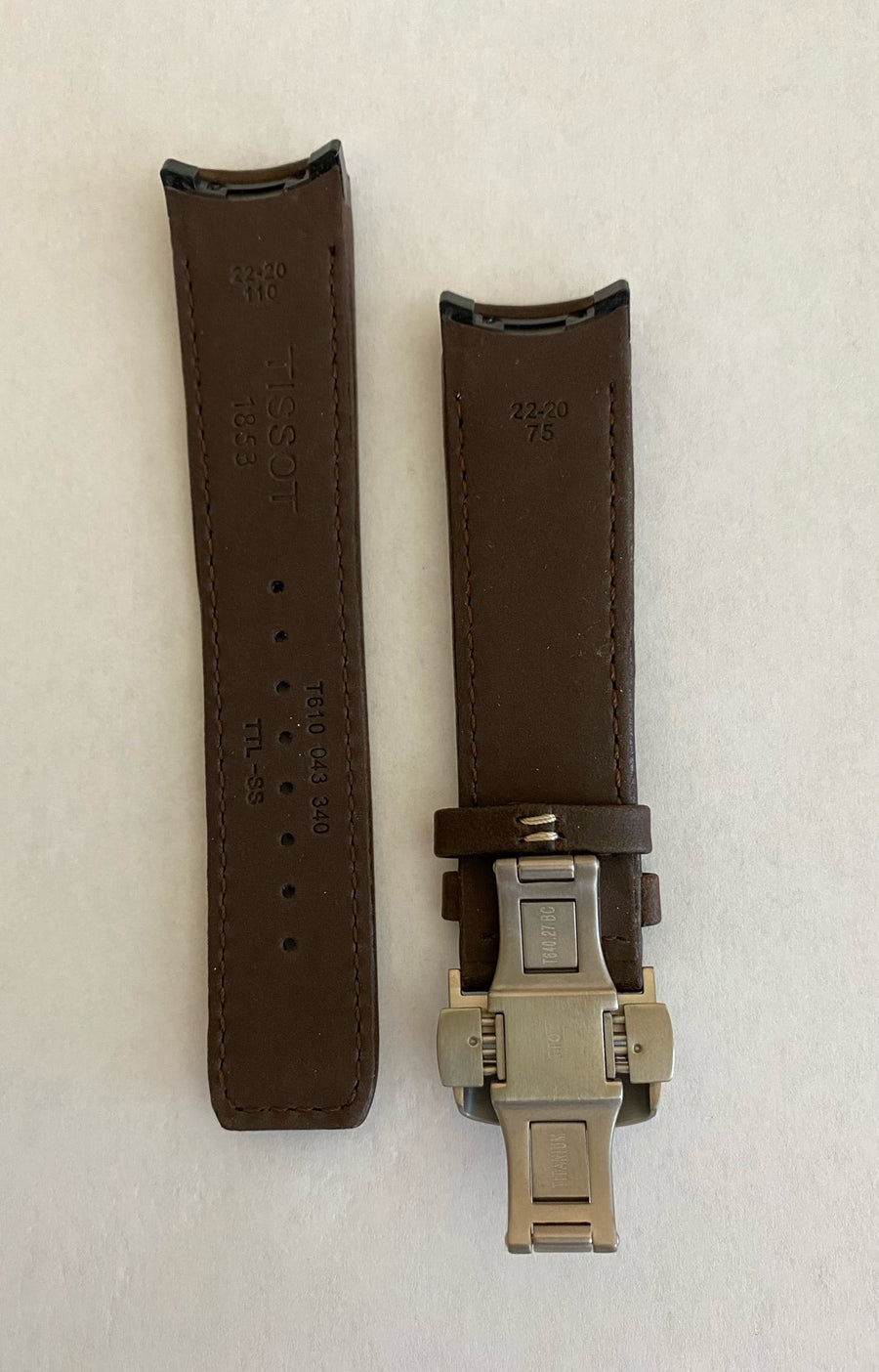 Tissot t hotsell touch leather strap