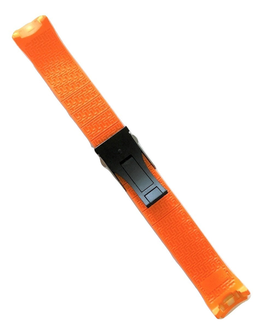 Tissot T-Touch Expert SOLAR T091420A Orange Rubber Band Strap w/ Buckle - WATCHBAND EXPERT