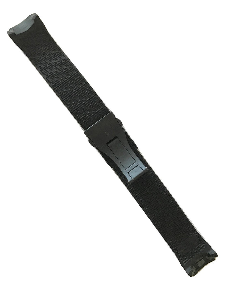 Tissot T-Touch Expert SOLAR T091420A Black Rubber Band Strap w/ Buckle - WATCHBAND EXPERT