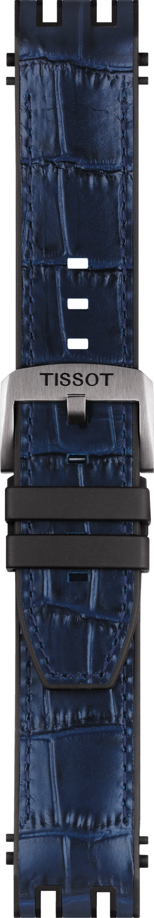 Tissot T-Race T115407 Blue Rubber Watch Band Strap - WATCHBAND EXPERT