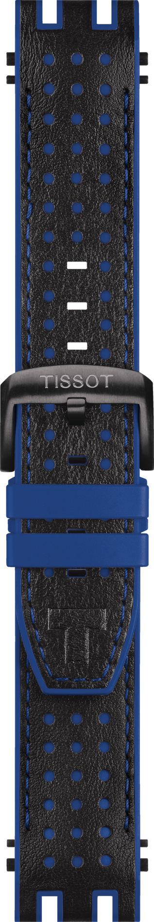 Tissot T-Race T115417 Black / Blue Rubber Watch Band Strap - WATCHBAND EXPERT