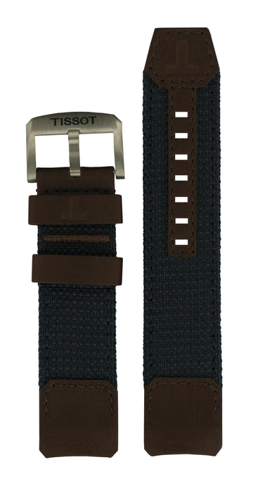 Tissot Solar T-Touch Expert Blue / Brown Leather Strap Band - WATCHBAND EXPERT