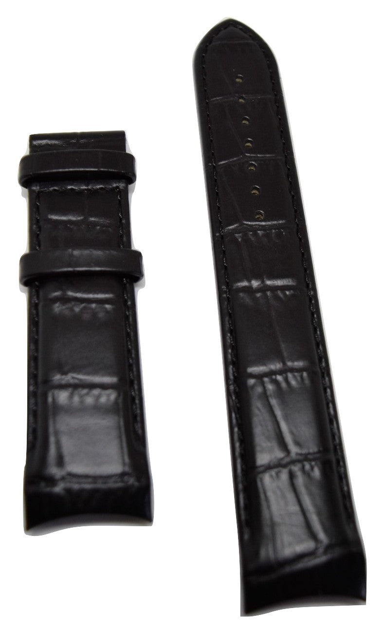 Tissot Couturier 22mm T035428A Black Leather Watch Band W.B.E