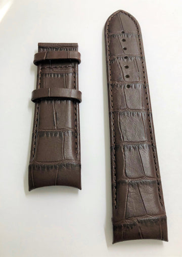 Tissot Couturier 24mm T035627A XL Brown Leather Watch Band - WATCHBAND EXPERT