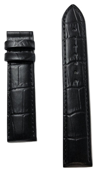 Tissot Tradition T063610A 20mm Black Leather Watch Band Strap | W.B.E